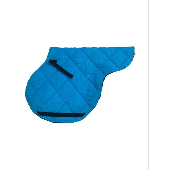 Bright Aqua Blue English All Purpose Saddle Pad - Picture 2 of 4